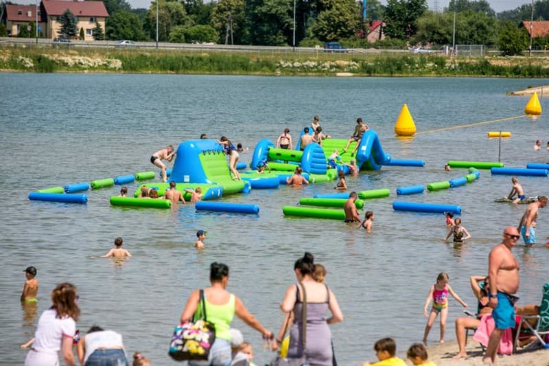 Water obstacle course